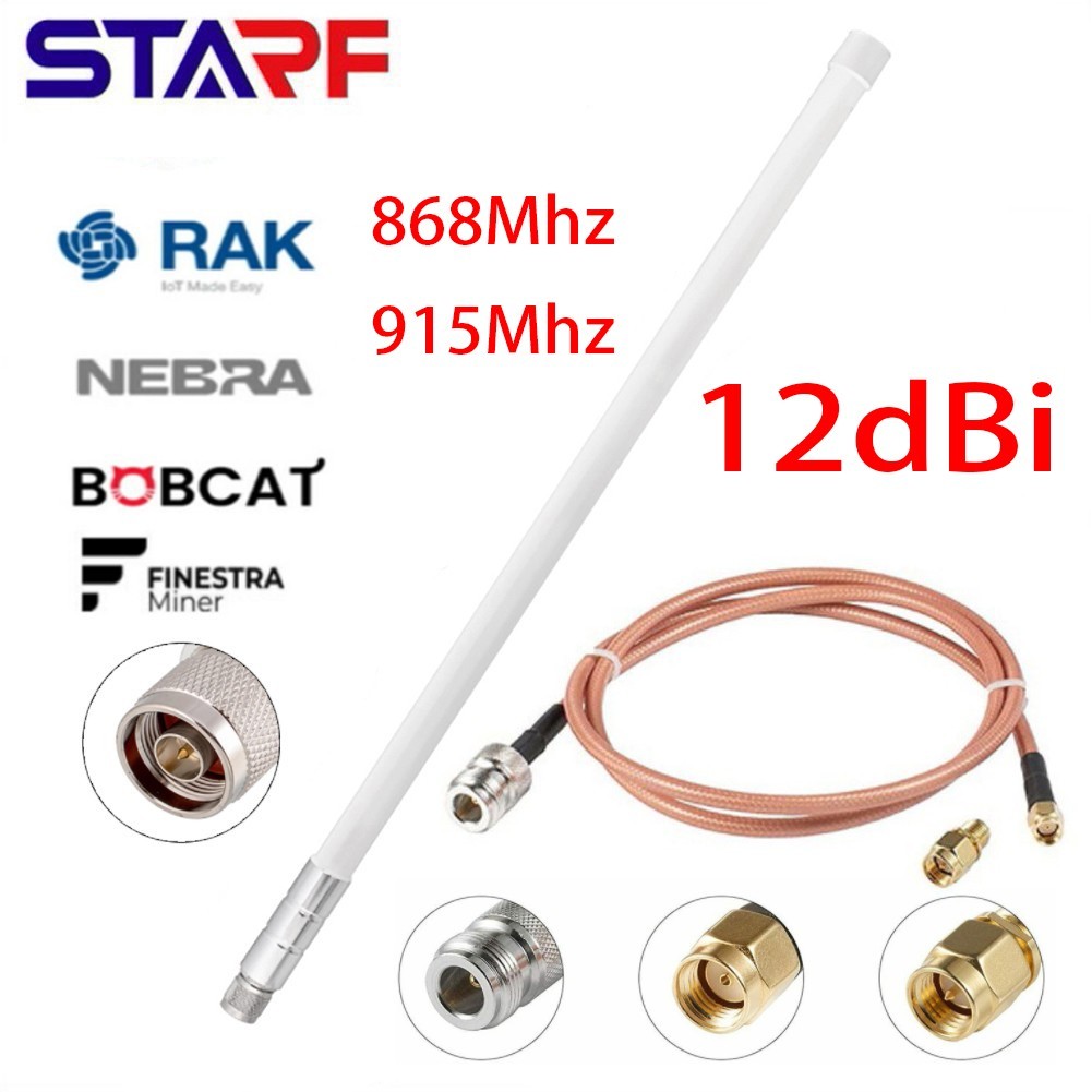 1pc 12 Dbi Antenna For RAK Wireless Antenna Helium Bobcats Sensecap M1 HNT EU868 US915 Antenna Acces