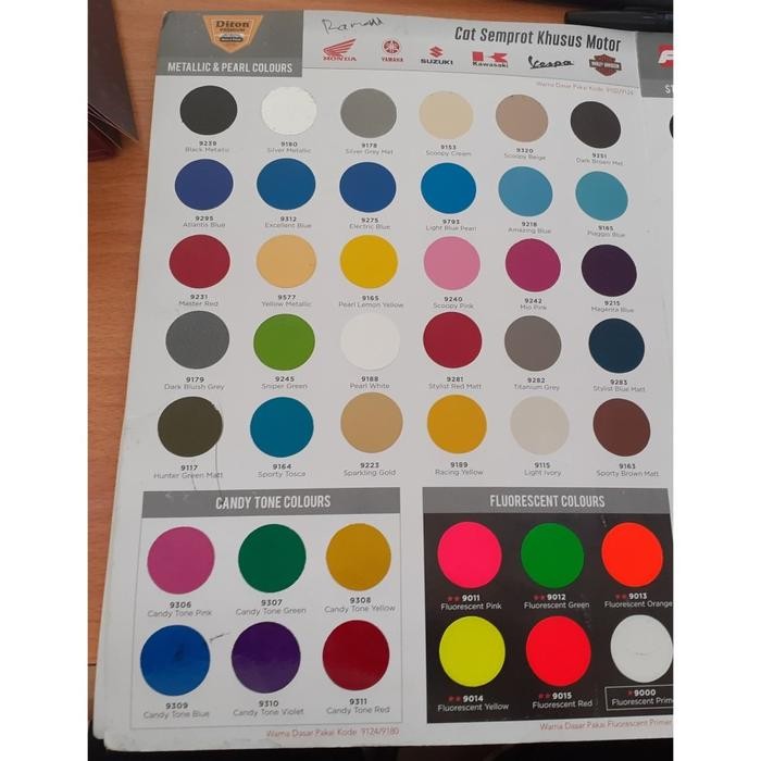 JTTOP" CAT MOTOR DITON PREMIUM 9180 SILVER METALIK