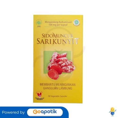 

Terlaris Sidomuncul Sari Kunyit Botol 50 Kapsul