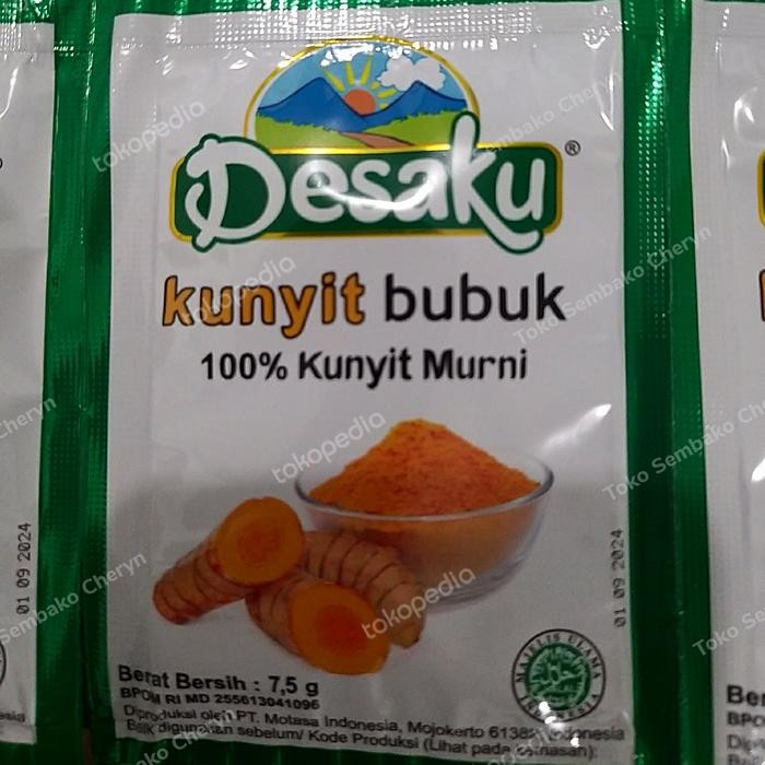 

Terlaris Desaku Kunyit Bubuk 10Gr X 12 Bks