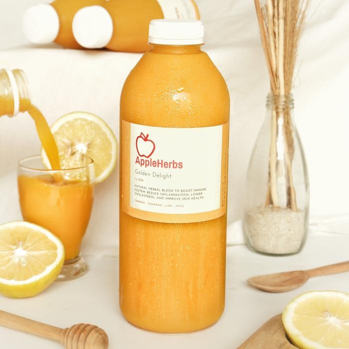 

Terlaris Golden Delight (Kunyit Asam) By Appleherbs 1L
