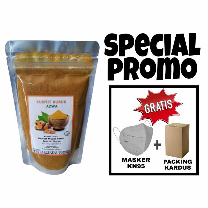 

Terlaris Kunyit Kuning Bubuk Murni 100% Asli Kemasan 50 Gram