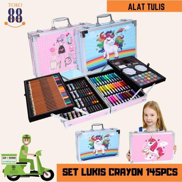 

TOKO 88 MIX-Set Alat Lukis 145pcs Model Koper Jinjing Import