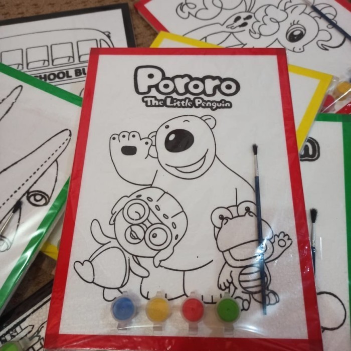 

set alat lukis/mewarnai ukuran 25x35 sterofoam