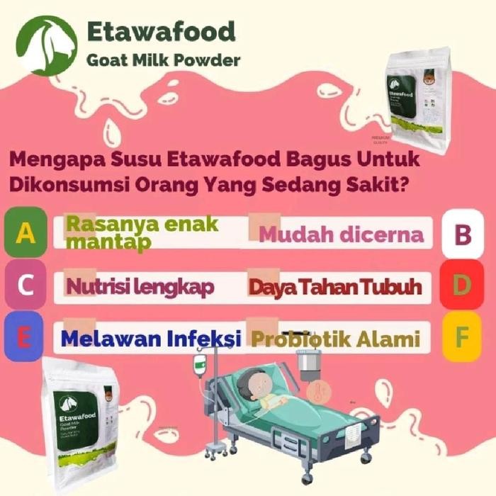 

Ready- Susu Kambing Etawafood Goat Milk Powder Susu Kambing Etawa Bubuk 1000