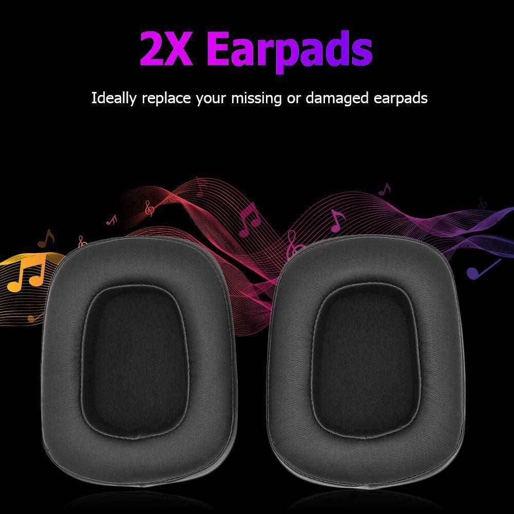 2x For Razer Tiamat 7.1 V2 Replacement Foam Leather Gaming Headphone Ear Pads