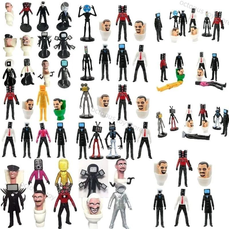 skibidi tet mainan anak police man titan tv speaker man