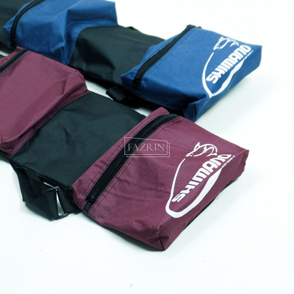 BISA COD - Tas Joran Anti air Tas Joran Pancing Tegek Ransel Model Serut Kantong 2 Ruang Semi Anti