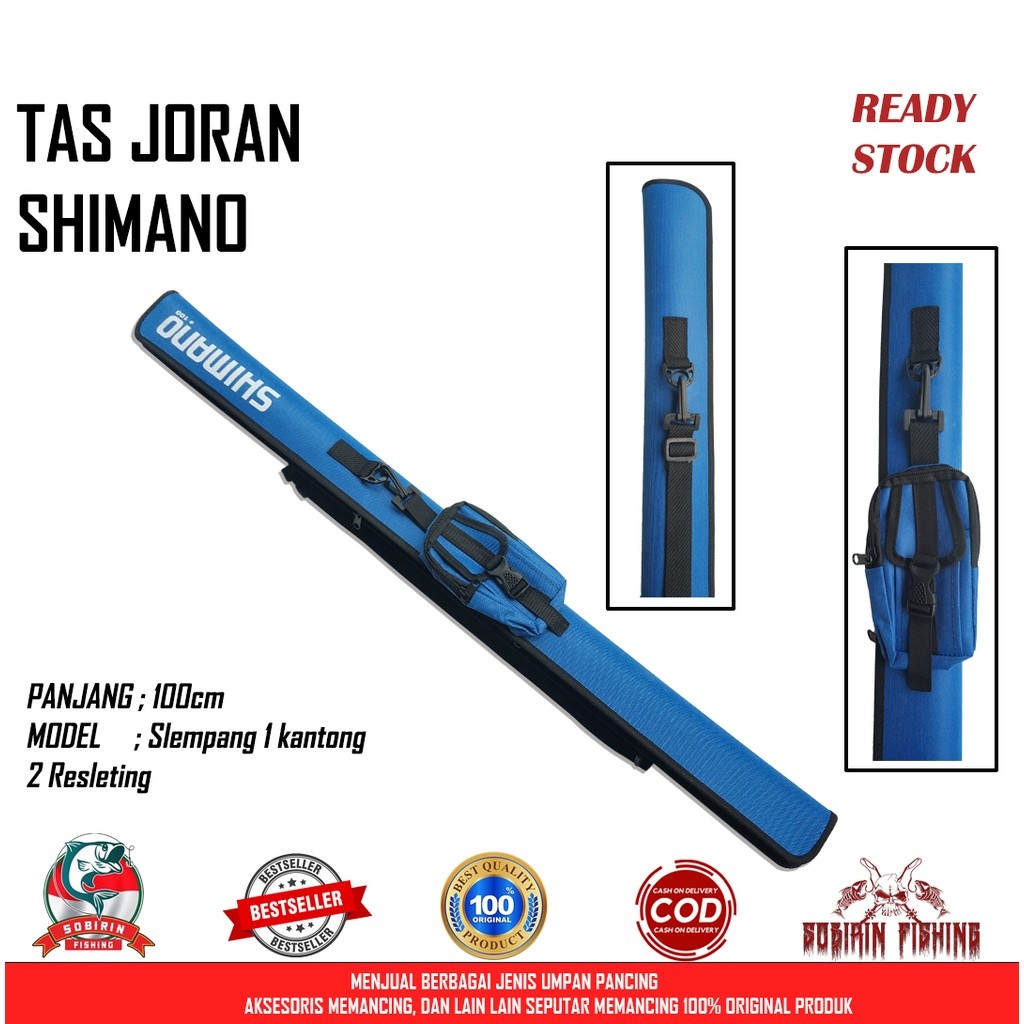 Tas Joran Pancing Shimano Pedang 100cm Model Slempang