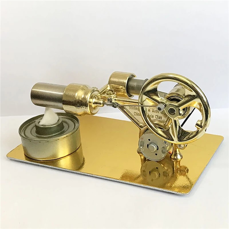 Mini External Combustion Stirling Engine Experimental Model Motor Generator Engine Physics Collectio