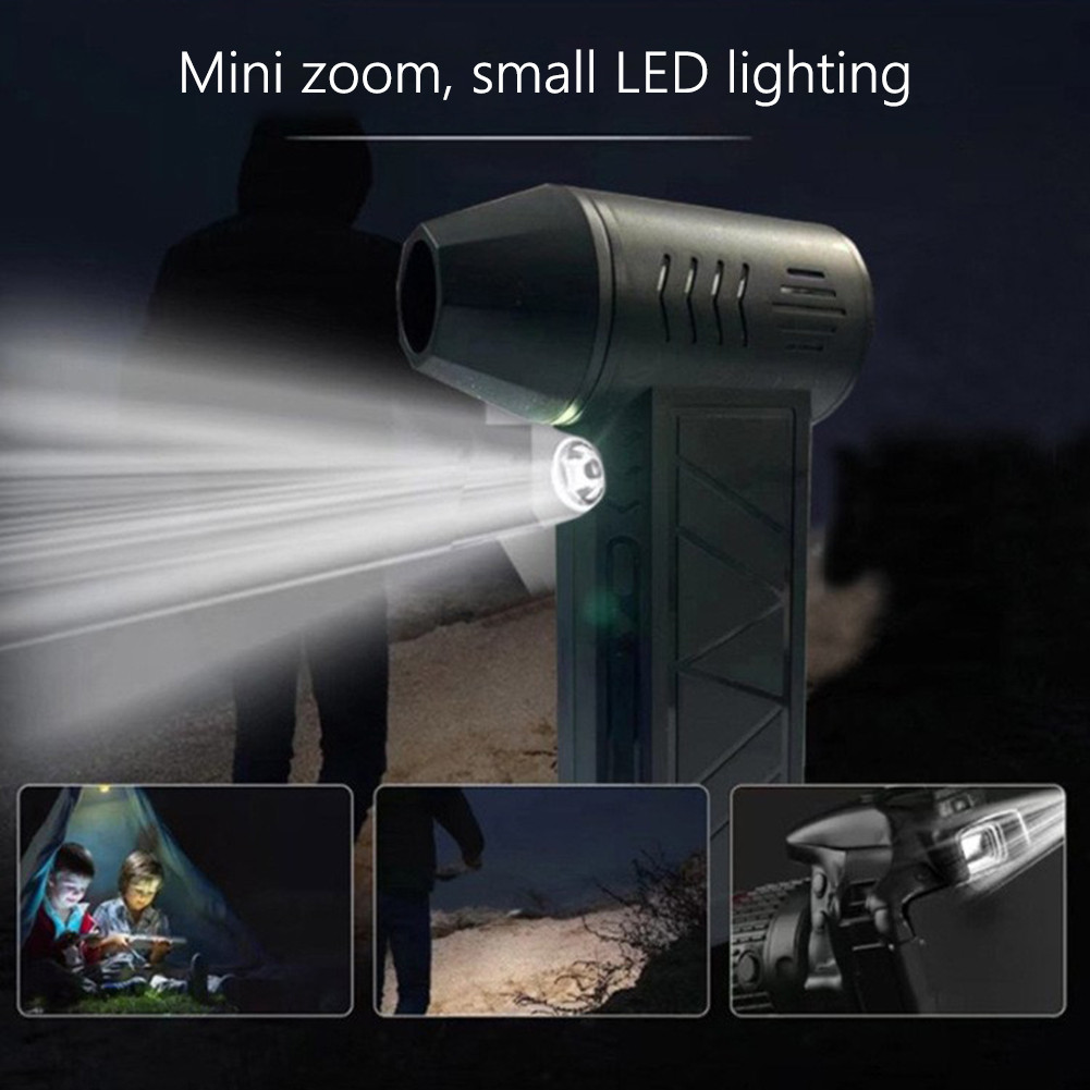

Mini Turbo Jet Fan 110000RPM Electric Air Duster with Light Air Blower Handheld Duct Fan for Computer Keyboard Outdoors Car Home