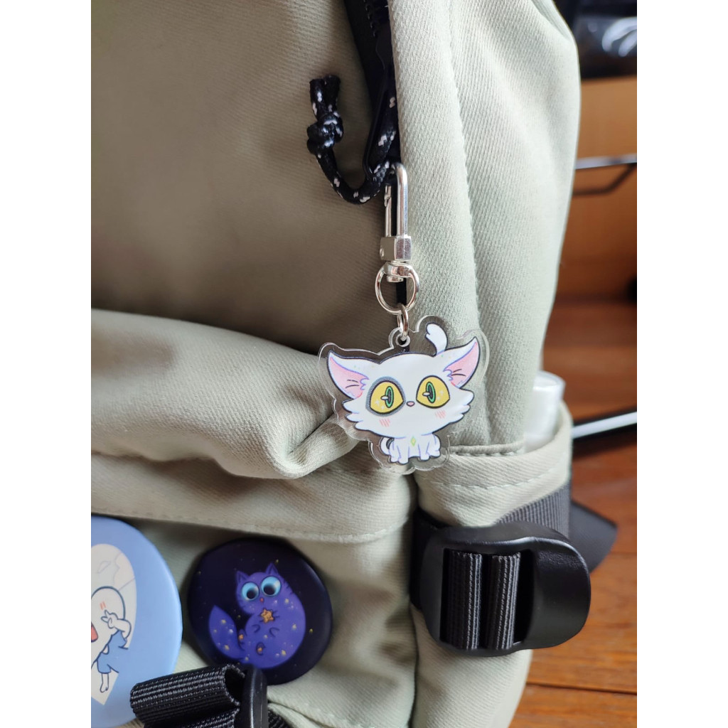 Flowpartt [Suzume] Daijin Sadaijin Keychain 2 Sisi Gantungan Awet Imut Lucu Gantungan Kunci Ganci