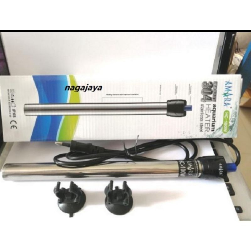 heater pemanas air rium AMARA 100 watt stainless heater 100 watt