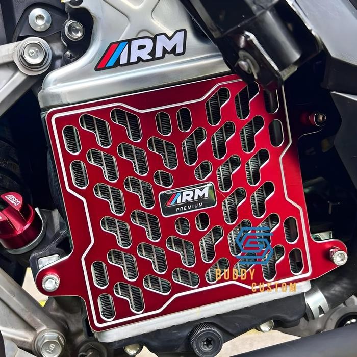 Berkahsspeed Cover Radiator Nmax Arumi - Cover Radiator Arumi Premium Nmax Full Cnc Engine