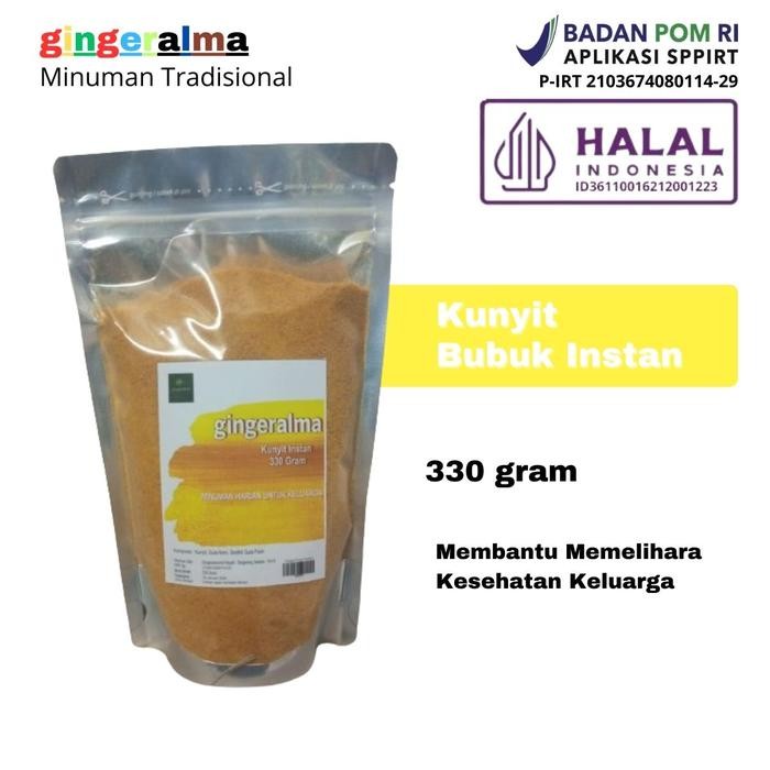 

Terlaris Kunyit Bubuk Instan 330 Gram Gingeralma Extract Powder