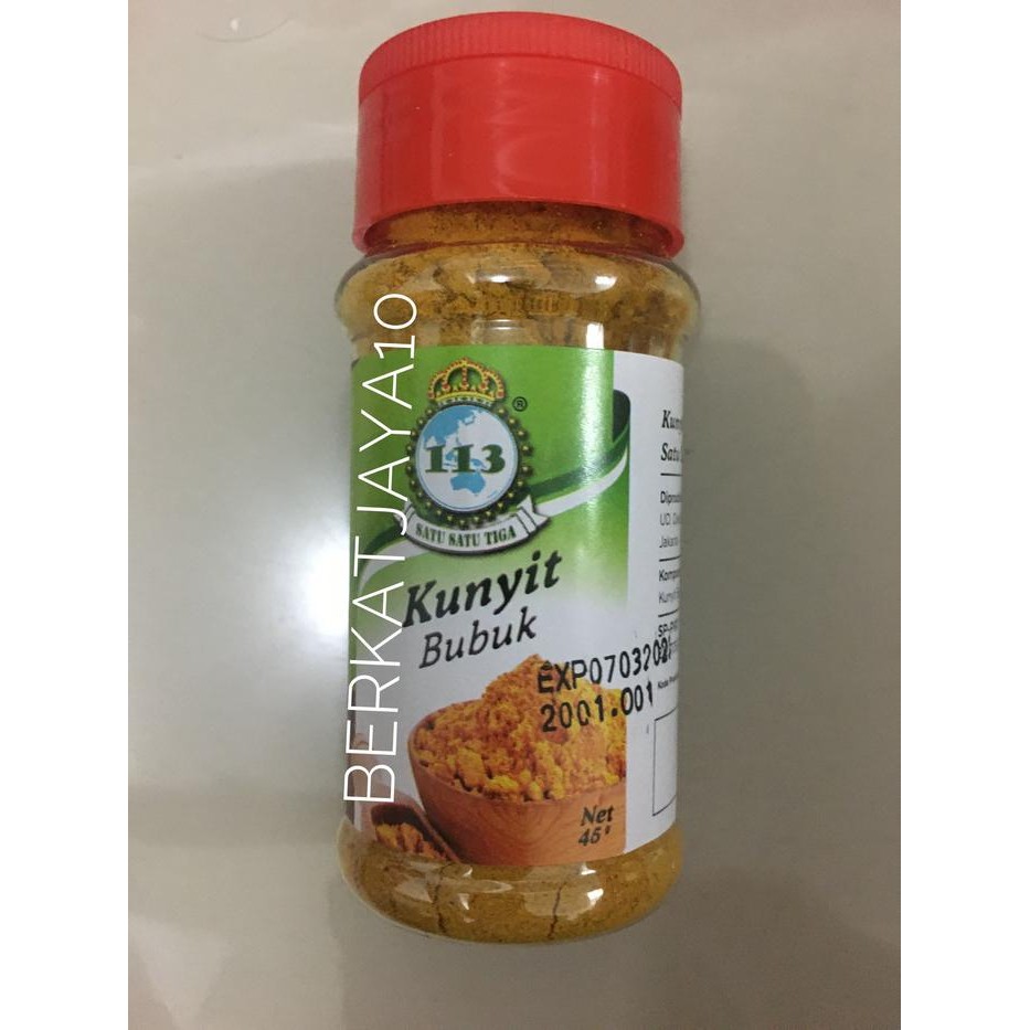 

Terlaris Bumbu Masak 113 Kunyit Bubuk Satu Satu Tiga 40 Gr