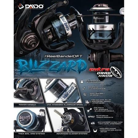 Reel Daido Blizzard 7 Bearing Power Handle