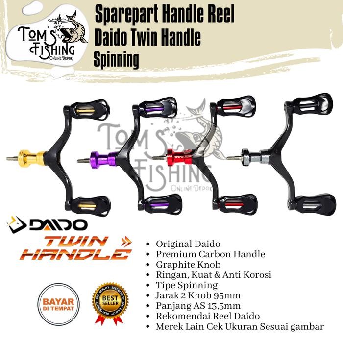 Sparepart Reel Dsp Daido Twin Handle Spinning Double Knob Power Handle Murah - Toms Fishing
