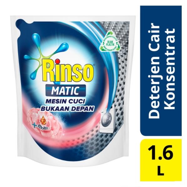 RINSO MATIC Deterjen Cair Mesin Cuci Bukaan Depan