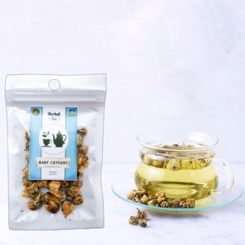 

TERMURAH!! Teh Bunga Baby Krisan / Baby Crysanthemum Tea / Baby Crysant Tea / Teh herbal Alami