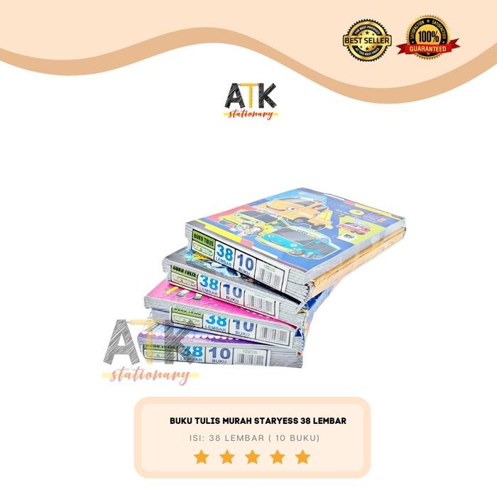 

Buku Tulis 38 Lembar Murah Merek Staryess / You By Kiky / SA 38 Lembar Ukuran Kwarto atk