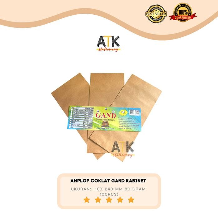 

Amplop Coklat Ukuran Kabinet Gand atk