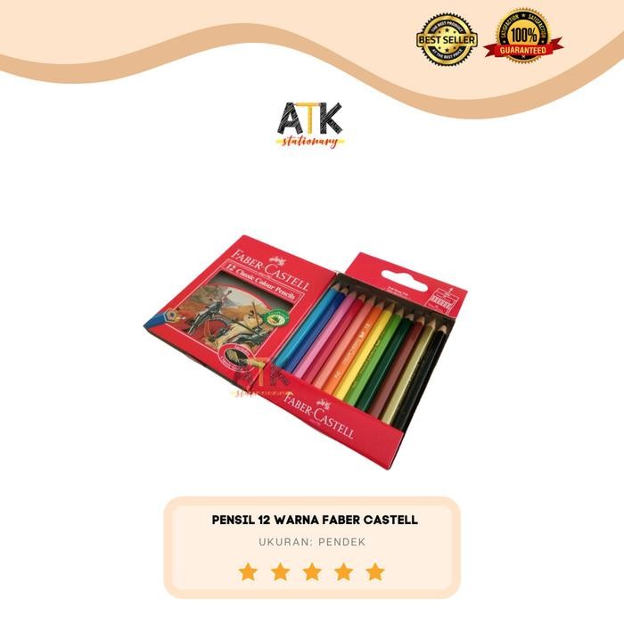 

Pensil 12 Warna Faber Castell Classic Pendek atk