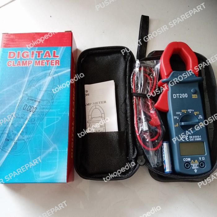 TANG AMPERE DIGITAL AC DC METER DT200 BERKUALITAS TERLARIS