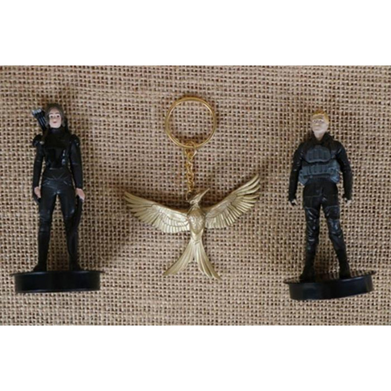 3Pcs 7-8Cm Cartoon The Hunger Games: Mocking Jay Action Figures Doll Hard Pvc Collection Toy
