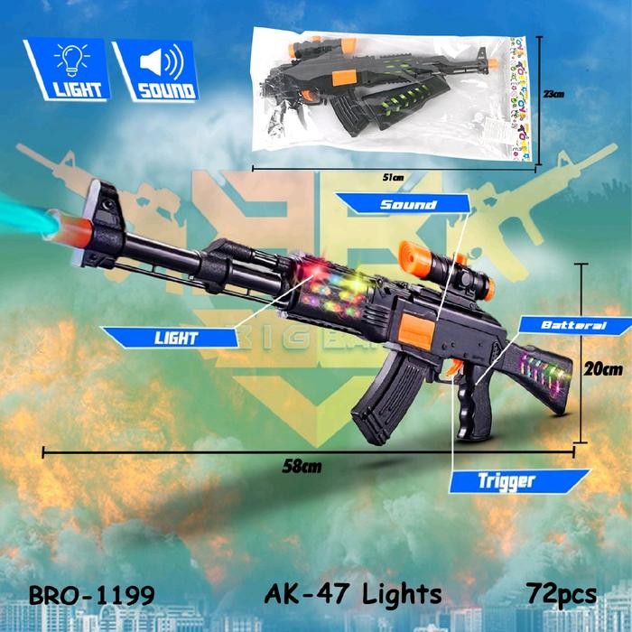 ASLI promo mainan tembak tembakan nyala lampu bro1214 Toy