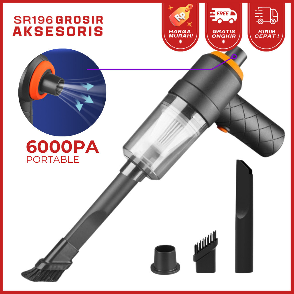 Penyedot Debu Vacuum Cleaner Mini Portable / Vacum Mini / Vacuum Sedot Debu 6000PA