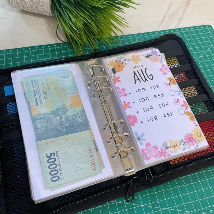 

Gilang_Store Tabungan Target Binder A6 Monthly Saving Catatan Menabung