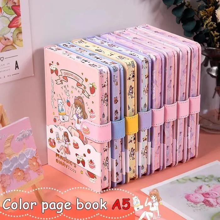 

Gilang_Store Journal cute A5 magnetic notebook diary agenda planner jurnal buku