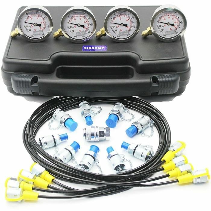 Paling Laris Excavator Hydraulic Pressure Gauge Bentlix Hidraulic Tester Hidrolik