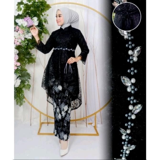 Kebaya Aurora Lesti Mutiara Payet//Setelan Kebaya Lesti Kejora//Atasan Kebaya Modern Payet//Kebaya