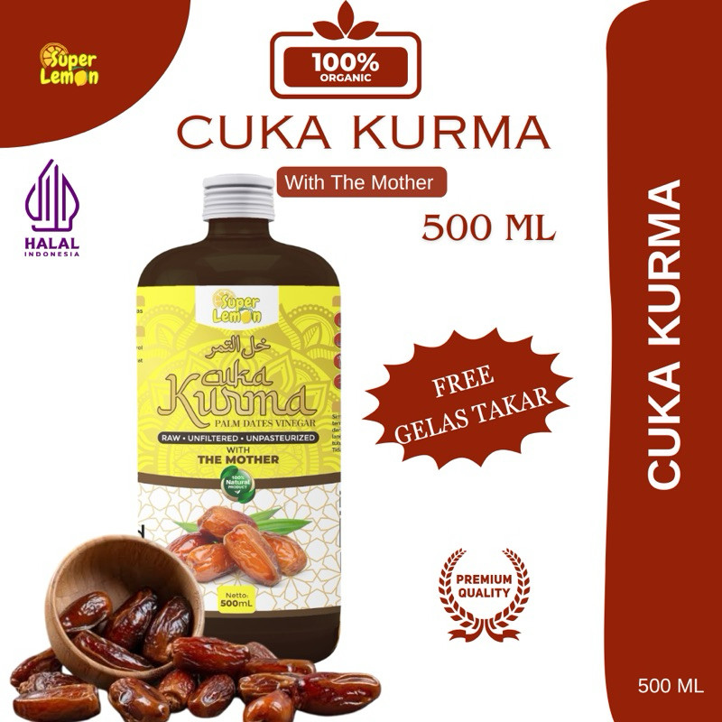 

Konter Makanan 500Ml Cuka Kurma With Mother By Superlemon