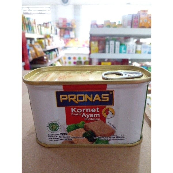

Konter Makanan Pronas Kornet Daging Ayam 100% Halal