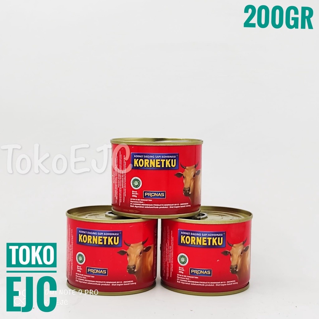 

Konter Makanan Kornetku Dari Pronas Kornet Daging Sapi Corned Meat 200Gr Kaleng / Kornetku Perkaleng