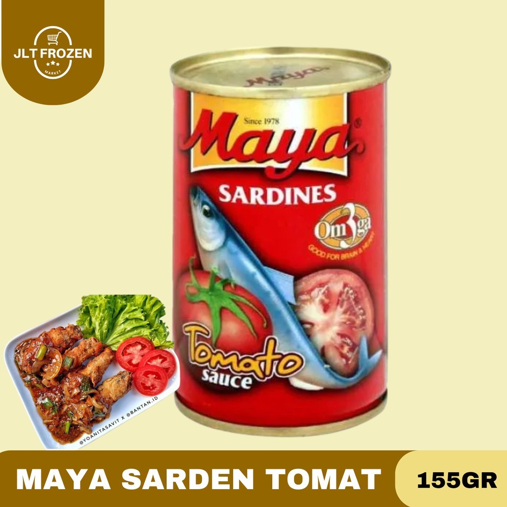 

Konter Makanan Maya Sarden / Sardines / Sarden In Tomato Sauce / In Chilli Sauce / Sarden / Uk 155Gr