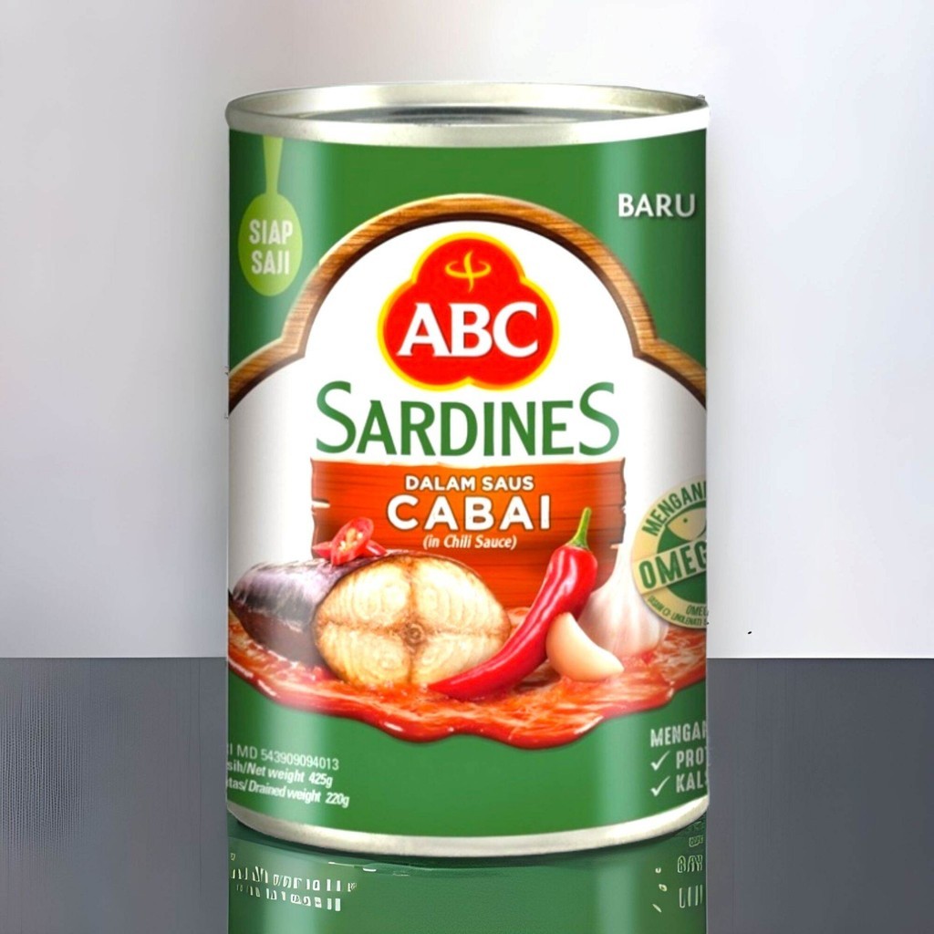 

Konter Makanan Abc Sarden / Sardines Saus 425 Gr