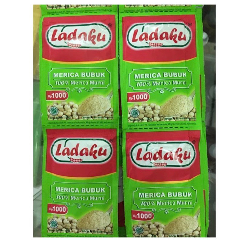 

Konter Makanan Ladaku Merica Bubuk 1 Renceng 2,5G