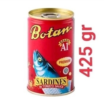 

Konter Makanan Sarden Botan Saus Tomat 425Gr