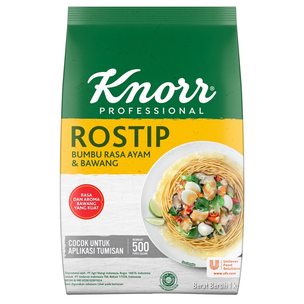 

Sensasi Lezat Knorr Professional Rostip Bumbu Kaldu Rasa Ayam & Bawang 1 Kg Chicken Powder With