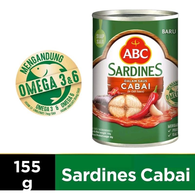 

Konter Makanan Sarden Cabai Abc 155G