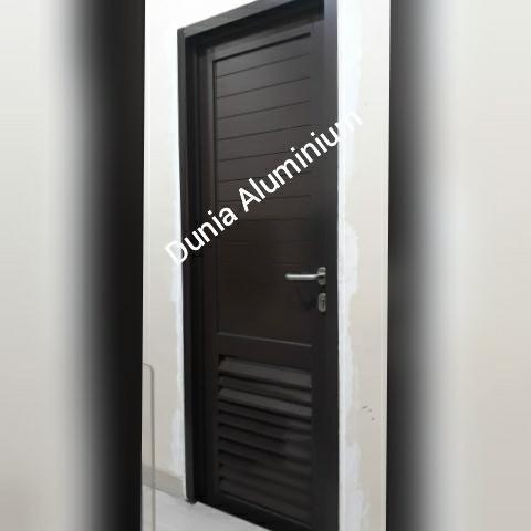 Pintu Kamar Mandi Aluminium + Jalusi