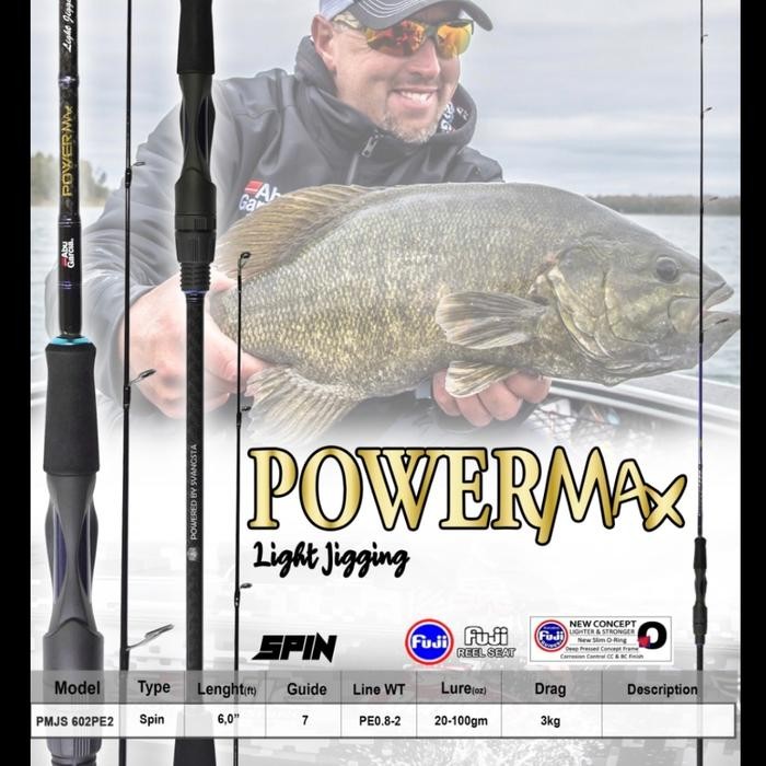 joran abu garcia power max jigging 602 pe 08 20 carbon