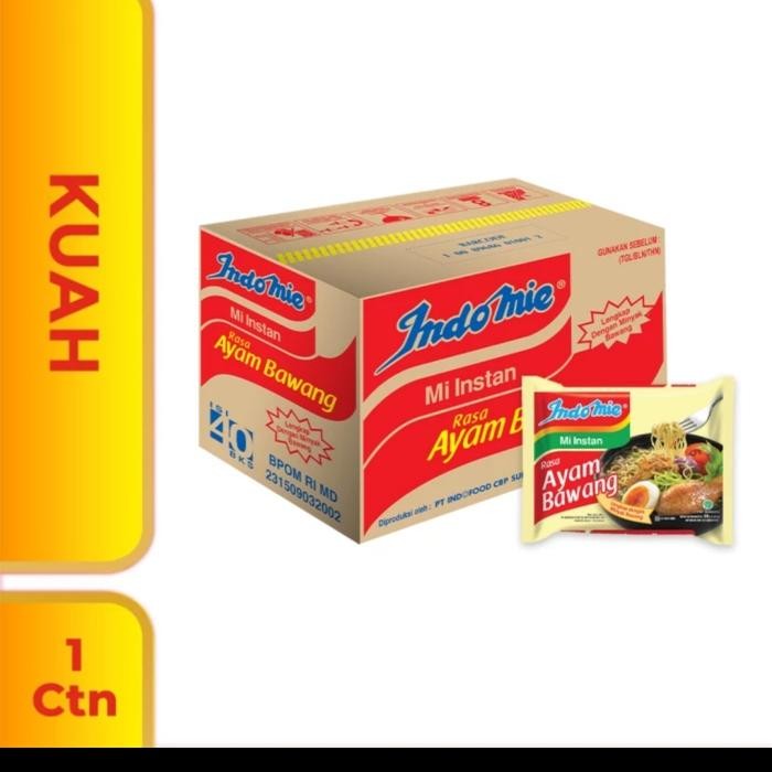 

Kualitas No1 Indomie Ayam Bawang 1 Dus Isi 40 Pcs
