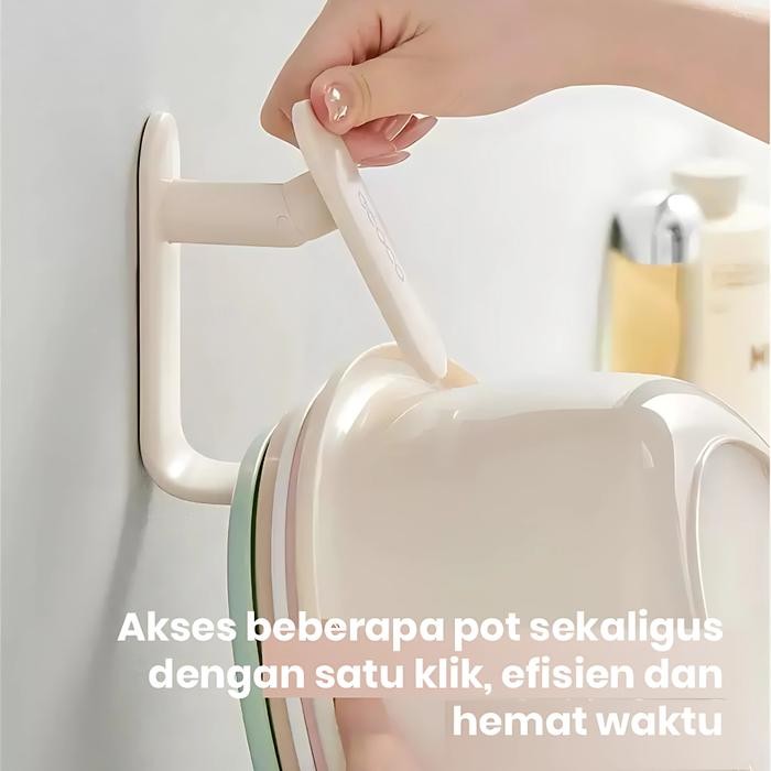 Ecoco Basin Holder - Rak Penyimpanan Wastafel Kamar Mandi Rak Penyimpanan Wastafel Kamar Mandi