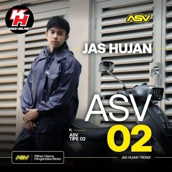 Jas Hujan ASV 02 ORIGINAL Mantel jas hujan asv full KARET