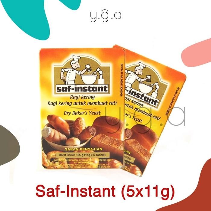 

Saf Instant Ragi Kering Dry Bakers Yeast (5x11gr) New